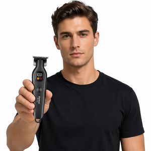 Cortadora de Pelo Kemei KM-1681 de Diseño Delgado y Antideslizante <span class=keywords><strong>para</strong></span> Barbería, Máquina de Corte de Alta Velocidad con Cuchillas <span class=keywords><strong>para</strong></span> Diseños y Gancho - Product Image 6