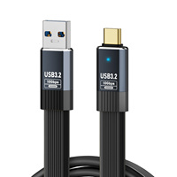 Produsen QC 36W konversi ponsel Notebook LEBIH CEPAT 10Gbps USB 3,2 FPC kawat pengisian keselamatan USB a ke kabel Data Male Tipe C