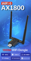 Chip de tarjeta de red WiFi: MTK7623 Adaptador WiFi5 Adaptador WiFi de 600Mbps USB 3,0 Dongle WiFi de doble banda