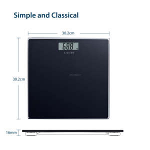 ओक अल्ट्रा स्लिम शास्त्रीय डिजाइन डिजिटल मानव शरीर वजन पैमाने 150 किलोग्राम/330lb इलेक्ट्रॉनिक वजन बाथरूम स्केल - Product Image 3