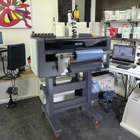 A3 Tamaño 30 Mini UV DTF Etiqueta Impresora de inyección de tinta multifuncional para material flexible Máquina de impresión de transferencia de logotipo Uv