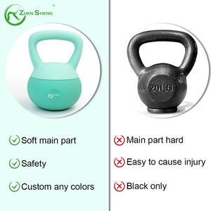 Zhensheng, venta al por mayor, Kettlebell suave personalizado, sentadillas para entrenamiento de fuerza de glúteos, Kettlebell suave para hombres y mujeres, mancuernas gimnásticas - Product Image 5