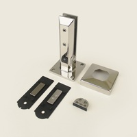 Spigot en acier inoxydable noir mat pour rampe d'escalier en verre, fabrication directe d'usine ALD