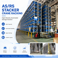 Système de rayonnage automatisé AS/RS avec grue empileuse pour entrepôt à haute densité, rayonnage de stockage de palettes pour entrepôt intelligent