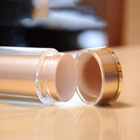 Bocaux à capsule en acrylique, bouteille en gros transparent scellé emballage en gros pot cosmétique récipient alimentaire avec couvercles