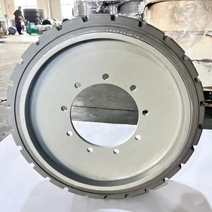 Nouvelle roue de chariot de maintenance pour nacelle élévatrice à ciseaux TOPOWER, pneu plein industriel intérieur de bonne qualité, sans marquage, 16x5 (406x125), robuste - Product Image 6