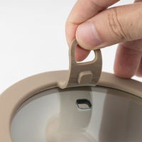 Ensemble de contenants de stockage alimentaire empilables en acier inoxydable rond avec couvercle hermétique transparent pour la cuisine, le réfrigérateur et la préparation des repas
