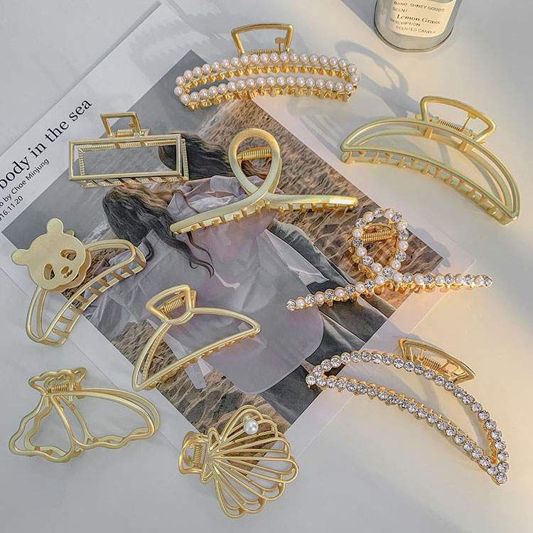Корейская Ретро металлическая жемчужная алмазная заколка для девочек заколка для волос заколка для женщин