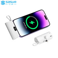 Sasum Produits à la mode 2025 Station d'alimentation portable Camping 5000mAh Chargeur 5V2A Style portable pour la charge Utilisation en plein air