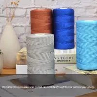 Flat Ribbon Yarn 250g 2mm Polyester Anti-Pilling Crochet Yarn Suitable for Bags, Sweaters, Hats, Scarves Ready to Ship