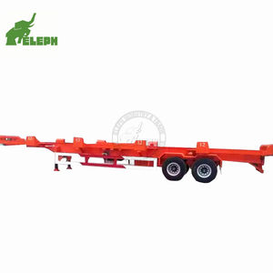 Semi-remorque de conteneur de 20 pieds à 2 essieux et semi-remorque de conteneur de 40 pieds de l'usine chinoise à vendre - Product Image 1