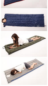 Sac de couchage <span class=keywords><strong>d</strong></span>'hiver léger pour une personne, style momie, rembourré de plumes <span class=keywords><strong>d</strong></span>'<span class=keywords><strong>oie</strong></span>, polyester 400T20D, fermeture éclair personnalisable - Product Image 4