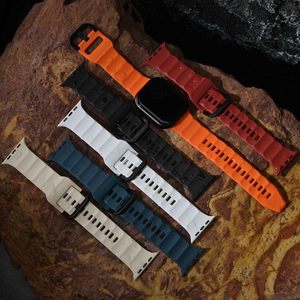 低刺激性スポーツシリーズオレンジ色のシリコーン時計ストラップ工場卸売快適 - Product Image 6