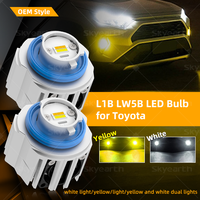 Ampoule de phare antibrouillard LED L1B, super lumineuse, jaune, 12V, haute puissance, pour Toyota C-HR Highlander Corolla Hatchback Prius
