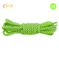 Lacets de remplacement réfléchissants lumineux en polyester DILI DLSL-019-2 de 4 mm, 120 cm de long, pour le sport et la sécurité, avec logo personnalisable et emballage