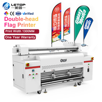 Impresora de Inyección de Tinta Digital LETOP de Fábrica, Plotter de Impresión de 1300 mm, Máquina de Impresión de Banderas