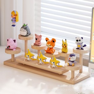 Wooden Desktop <b>Plant</b> Display Rack 3 Tier Multipurpose Storage Organizer For Balcony And Indoor Use - Product Image 4