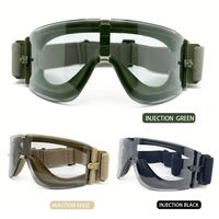 Yijia tactique Airsoft lunettes résistant aux chocs Anti-buée lunettes Camouflage lunettes de sécurité pour la chasse au tir