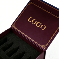 Boîte cadeau rigide magnétique personnalisée avec estampage à chaud du logo pour l'emballage de parfums, de soins de la peau et de vins
