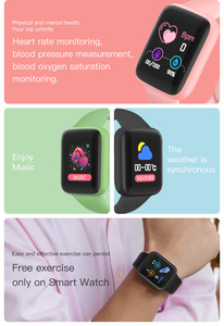 Macaron thể thao xem với vòng đeo tay thông minh chức năng <span class=keywords><strong>Heart</strong></span> Rate Sleep Tracker TFT hiển thị BT Pedometer Tương thích với Android - Product Image 4