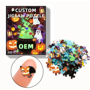 Truco o trato Halloween Edición limitada Fabricante Impresión personalizada Rompecabezas de fotos de <span class=keywords><strong>300</strong></span> <span class=keywords><strong>piezas</strong></span> para regalo Niños Niño - Product Image 2