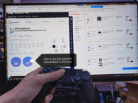 Manette de jeu sans fil reconditionnée JDM-030 JDM-040, Joystick à déclencheur adaptatif compatible PC Steam avec vibration