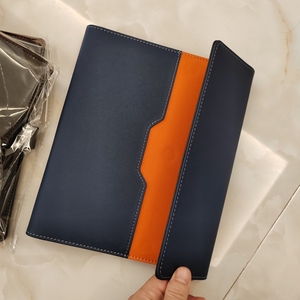 Carnet à anneaux A5 en cuir PU personnalisé avec logo, rechargeable, avec emplacements pour cartes, attache pour stylo, pour bureau, papier 100 g/m², à feuilles mobiles, avec boucle - Product Image 2