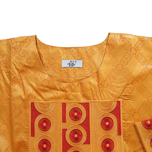 H&D S11005 Nuovo Design Abito Africano per Donne, Outfit di <span class=keywords><strong>Coppia</strong></span> alla Moda con Ricami, Vestiti Lunghi Casual Taglia Unica - Product Image 4