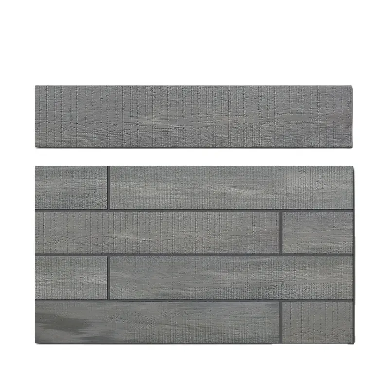 Factory price firebrick wood grain stone flexible cladding wall tile
