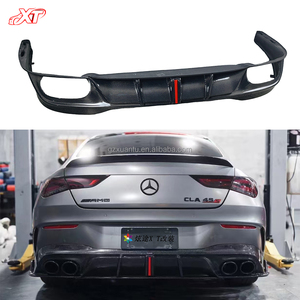 W118 Carbon Fiber a Style Rear Bumper Diffuser for Mercedes Benz <strong>CLA</strong> C118 CLA45 CLA35 <strong>Bodykit</strong> - Product Image 1