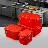 Edelstahl-Thermobehälter für Gewerbliche Nutzung Transport-Kühlbox Schulmahlzeiten-Lieferung Thermische Wärmebehälter