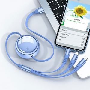 Cable de Carga Rápida 3 en 1 Retráctil de 100W Tipo-C de 1.2m con Logotipo Personalizado, Cable de Datos Multifuncional - Product Image 6