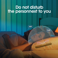 Haut-parleur oreiller à conduction osseuse avec bruit blanc et affichage LED, machine à sons pour le sommeil, pour mieux dormir