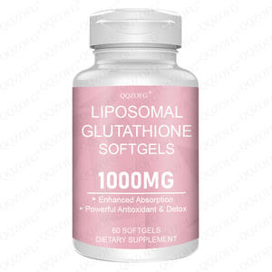 Vendita calda 1000mg Softgel Ultra sbiancante liposomale L-glutatione capsula Private Label glutatione per adulti - Product Image 1
