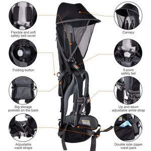 Échantillon Gratuit Vente en Gros Porte-Bébés de Randonnée pour Enfants de Haute Qualité, Écharpe de Portage Kangourou Ventrale Quatre Saisons pour Parents 360 - Product Image 2