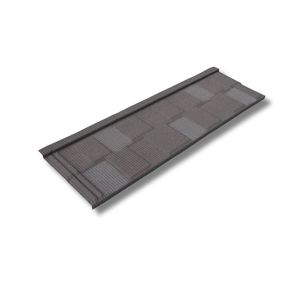 Tuile de <span class=keywords><strong>toiture</strong></span> <span class=keywords><strong>en</strong></span> métal revêtue de pierre, structure robuste haute densité, utilisation toutes saisons VS tuile <span class=keywords><strong>en</strong></span> acier coloré <span class=keywords><strong>en</strong></span> résine PVC Al-Mg-Mn - Product Image 2