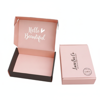 Boîte d'emballage personnalisée en carton ondulé pour abonnement de soins de la peau, avec logo imprimé en couleur, pour l'e-commerce
