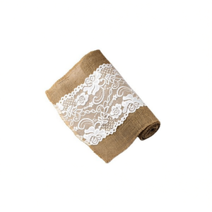 ILAN Nastro di Lino 25 Cm X 1,8 M con Pizzo Decorativo per Artigianato e Decorazione - Product Image 2