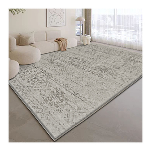<span class=keywords><strong>Tappeto</strong></span> Spesso con Stampa Vintage Grigio e <span class=keywords><strong>Beige</strong></span> Tappeti Moderni in Memory Foam per Soggiorno - Product Image 1