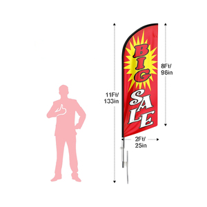 Banderas <span class=keywords><strong>de</strong></span> Lágrima <span class=keywords><strong>de</strong></span> Poliéster Impresas con Diseño <span class=keywords><strong>de</strong></span> Logotipo Personalizado, Banderas <span class=keywords><strong>de</strong></span> Exterior con Asta <span class=keywords><strong>de</strong></span> Aluminio, Portátiles para Publicidad <span class=keywords><strong>en</strong></span> la Playa - Product Image 2