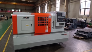 SK50P Baoji <span class=keywords><strong>bochi</strong></span> เครื่องกลึงซีเอ็นซีเตียงแบนราบแบบเจาะรูขนาด82มม. ยี่ห้อ Fanuc - Product Image 5