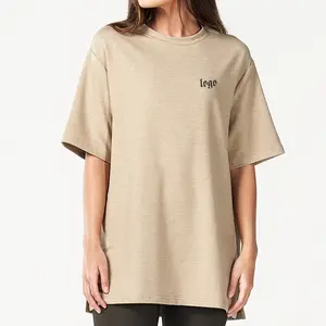 Blank Super Soft Cotton-Poly Tshirts Women Oversize Cropped Tshirt Cotton Tee 1 Piece Casual Women T Shirt Short Crew Neck