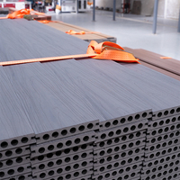 Plancher en bois composite WPC de haute qualité pour terrasse extérieure, planche de terrasse en composite plastique, plancher en teck