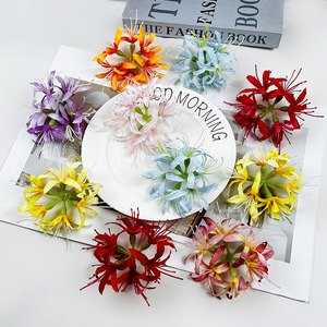 Pince à cheveux en fleur de lys araignée artificielle, diamètre 11 cm, en soie, pour décorations de mariage et photographie - Product Image 1