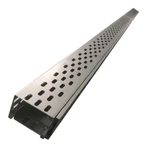 Aluminium metal steel hot dip galvanized perforated type cable tray with cover syst