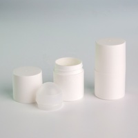 Récipient de déodorant en plastique vide de 50ml 90ml 100ml Rouleau d'huile essentielle blanche sur des bouteilles de boule de parfum de rouleau de bouteille avec le chapeau