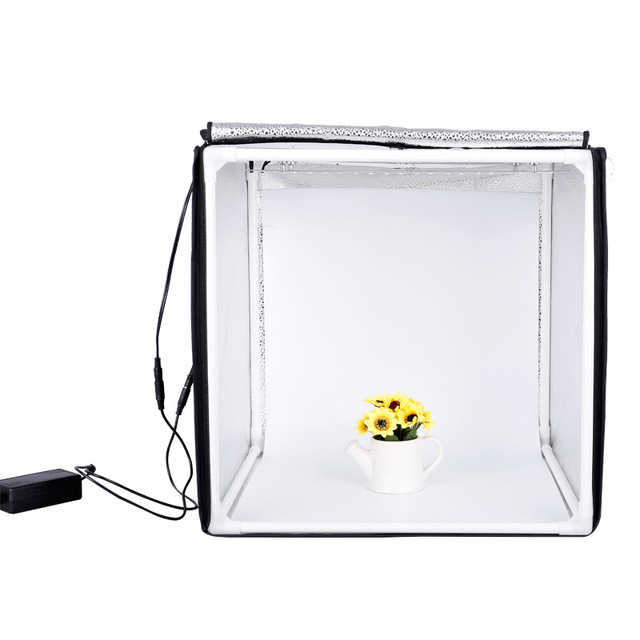 CPYP 60*60 Three Flash Light 600w Photo Studio Soft Box Lighting Kit Portable Foldable Photo Shoot Studio Box Kit Led Light