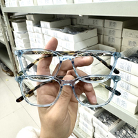 Montures de lunettes de lecture carrées unisexes en acétate de haute qualité, design tendance, logo personnalisé, livraison rapide