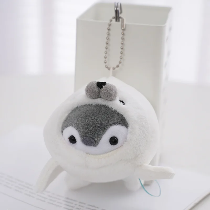 Japanese Plush Penguin & Dolphin Keychains With Customization Options