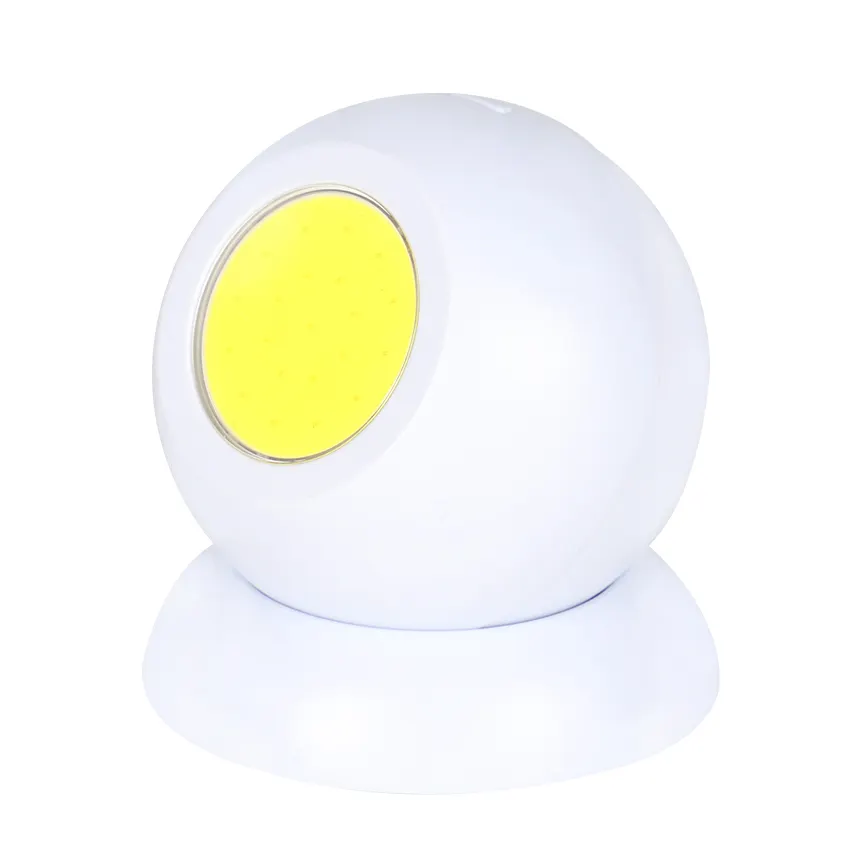 Luz de led cob sem fio alimentada por bateria, rotação de 360 graus, 5w, luz de trabalho